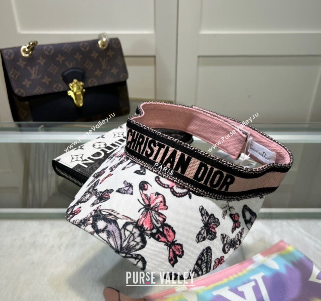 Dior Butterfly Visor hat Pink 2024 0513 (A-240514074)
