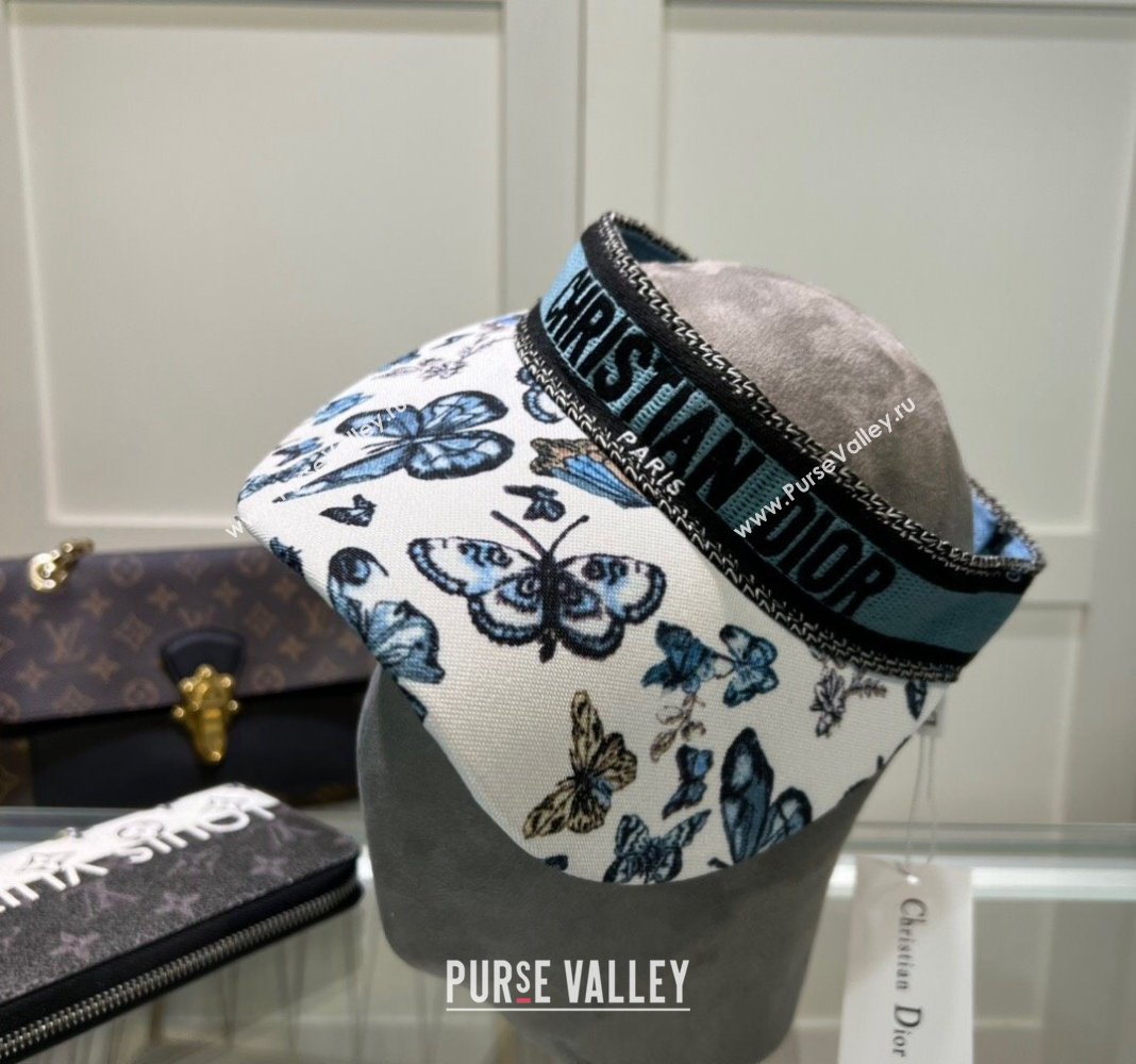 Dior Butterfly Visor hat Blue 2024 0513 (A-240514075)