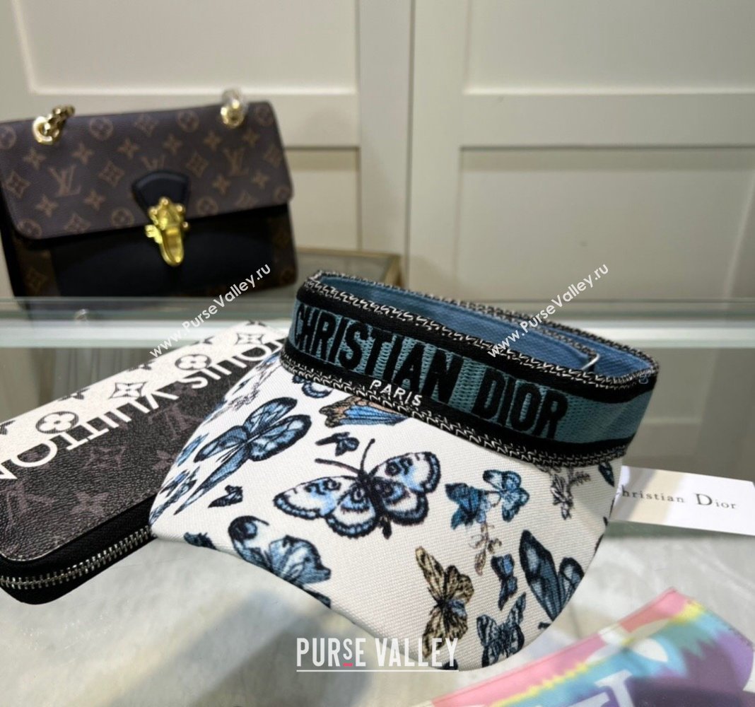 Dior Butterfly Visor hat Blue 2024 0513 (A-240514075)