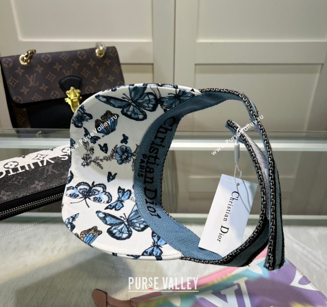 Dior Butterfly Visor hat Blue 2024 0513 (A-240514075)