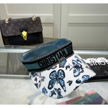 Dior Butterfly Visor hat Blue 2024 0513 (A-240514075)