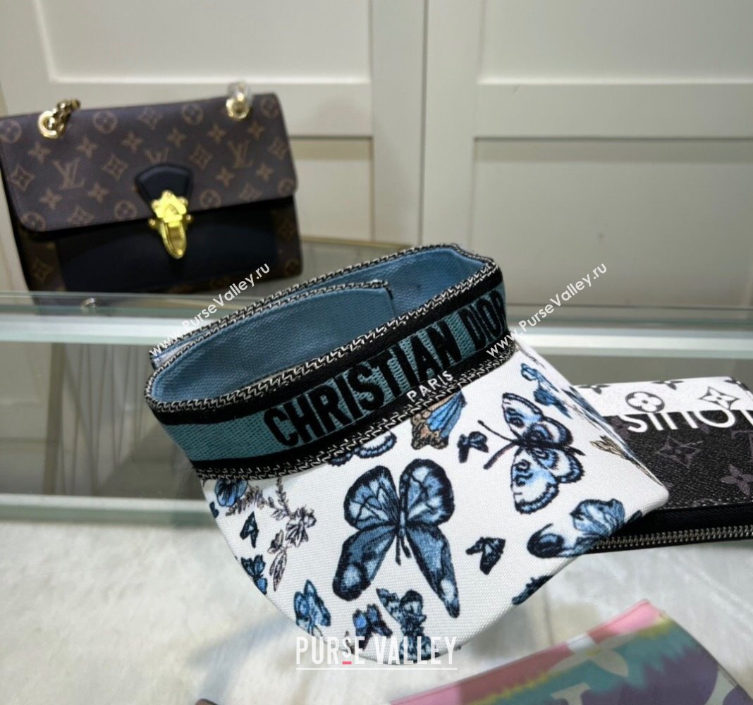 Dior Butterfly Visor hat Blue 2024 0513 (A-240514075)