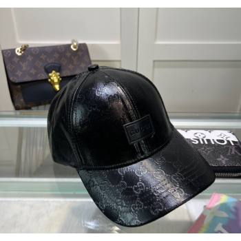 Gucci GG Crystal Canvas Baseball Hat Black 2024 0513 (A-240514089)
