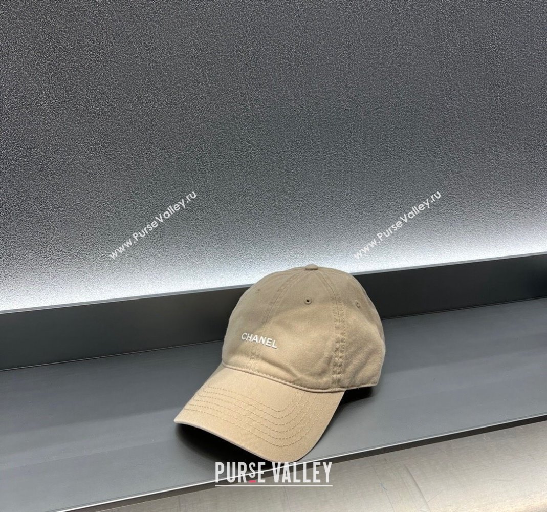Chanel Canvas Baseball hat Beige 2024 051302 (A-240514096)