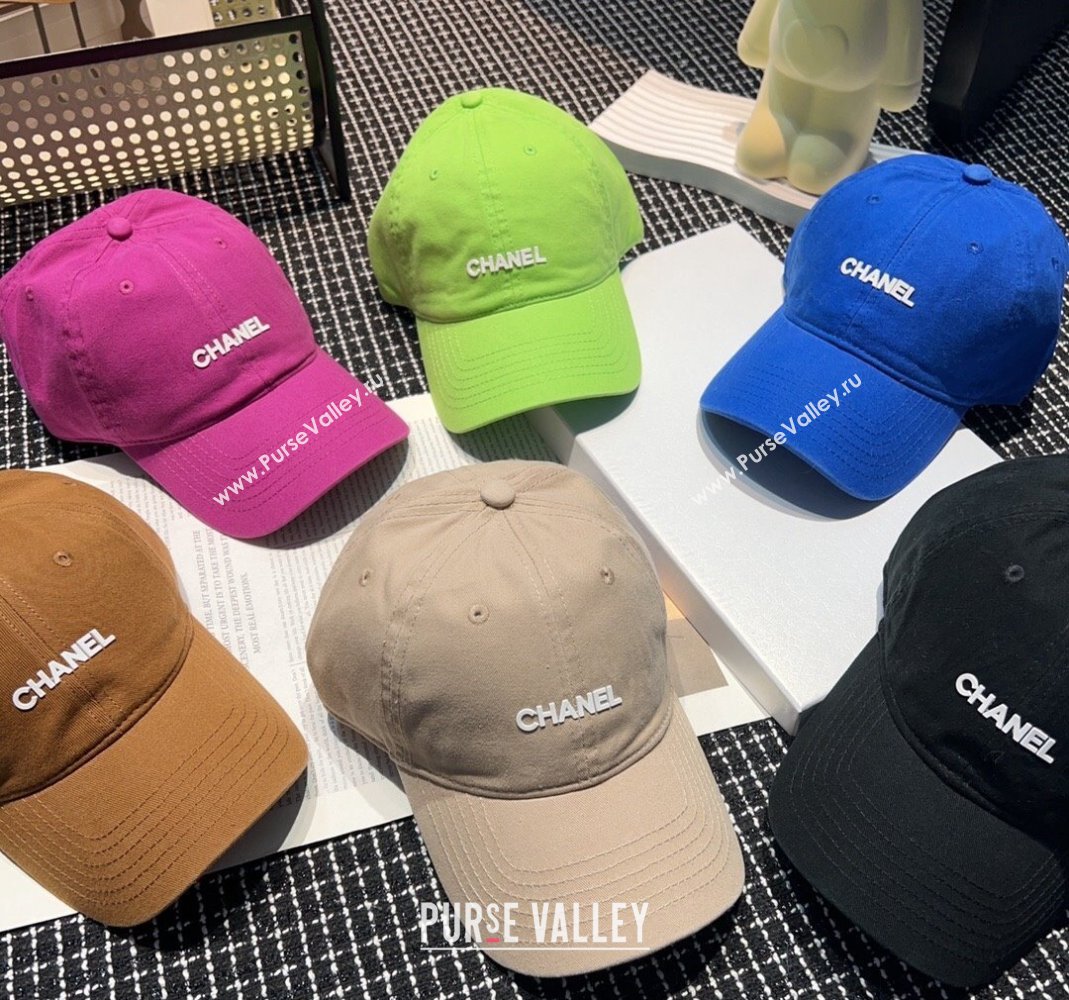 Chanel Canvas Baseball hat Black 2024 051302 (A-240514097)