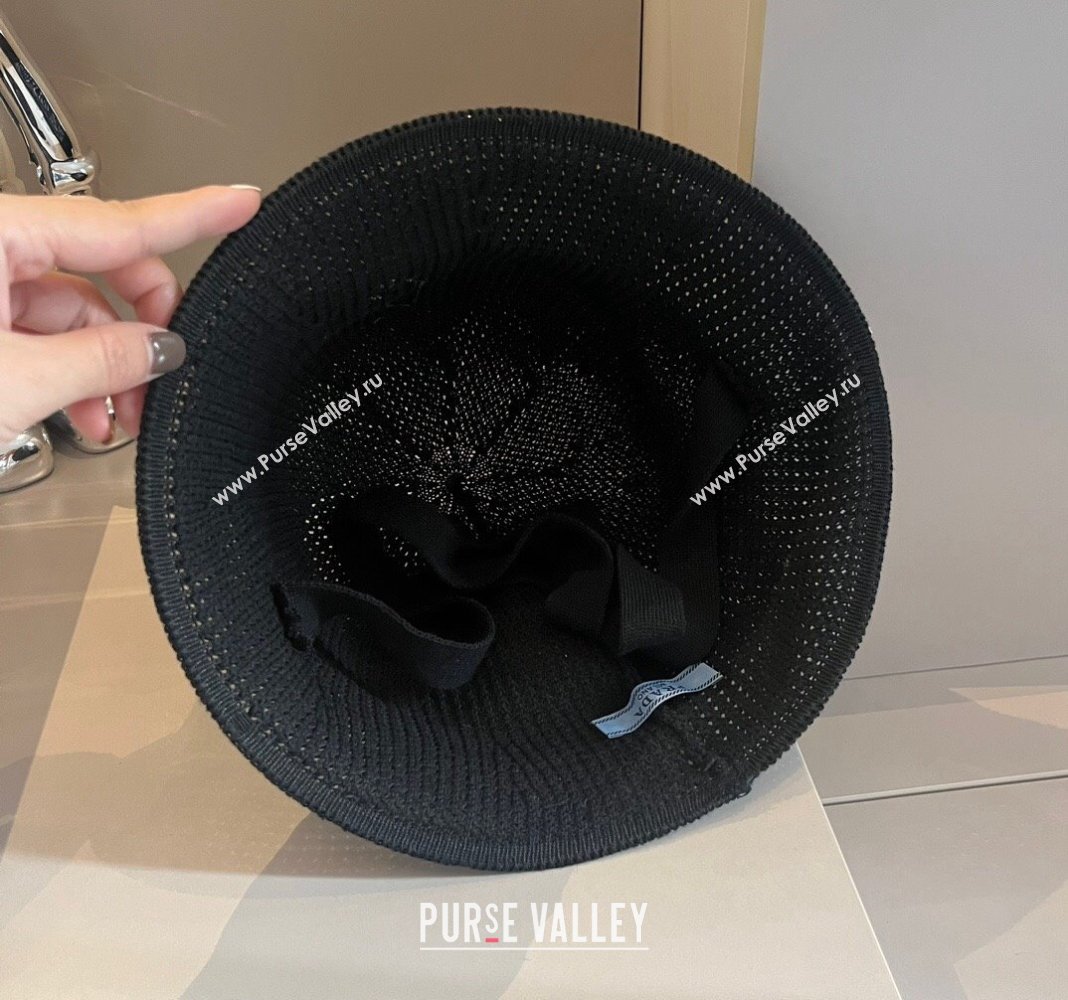 Prada Knit Bucket Hat Black 2024 0514 (XMN-240514039)