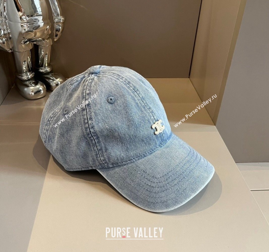 Celine Denim Baseball hat Blue 2024 051302 (XMN-240514106)