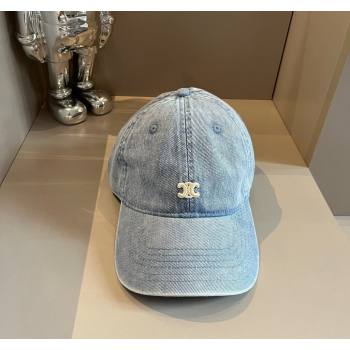 Celine Denim Baseball hat Blue 2024 051302 (XMN-240514106)