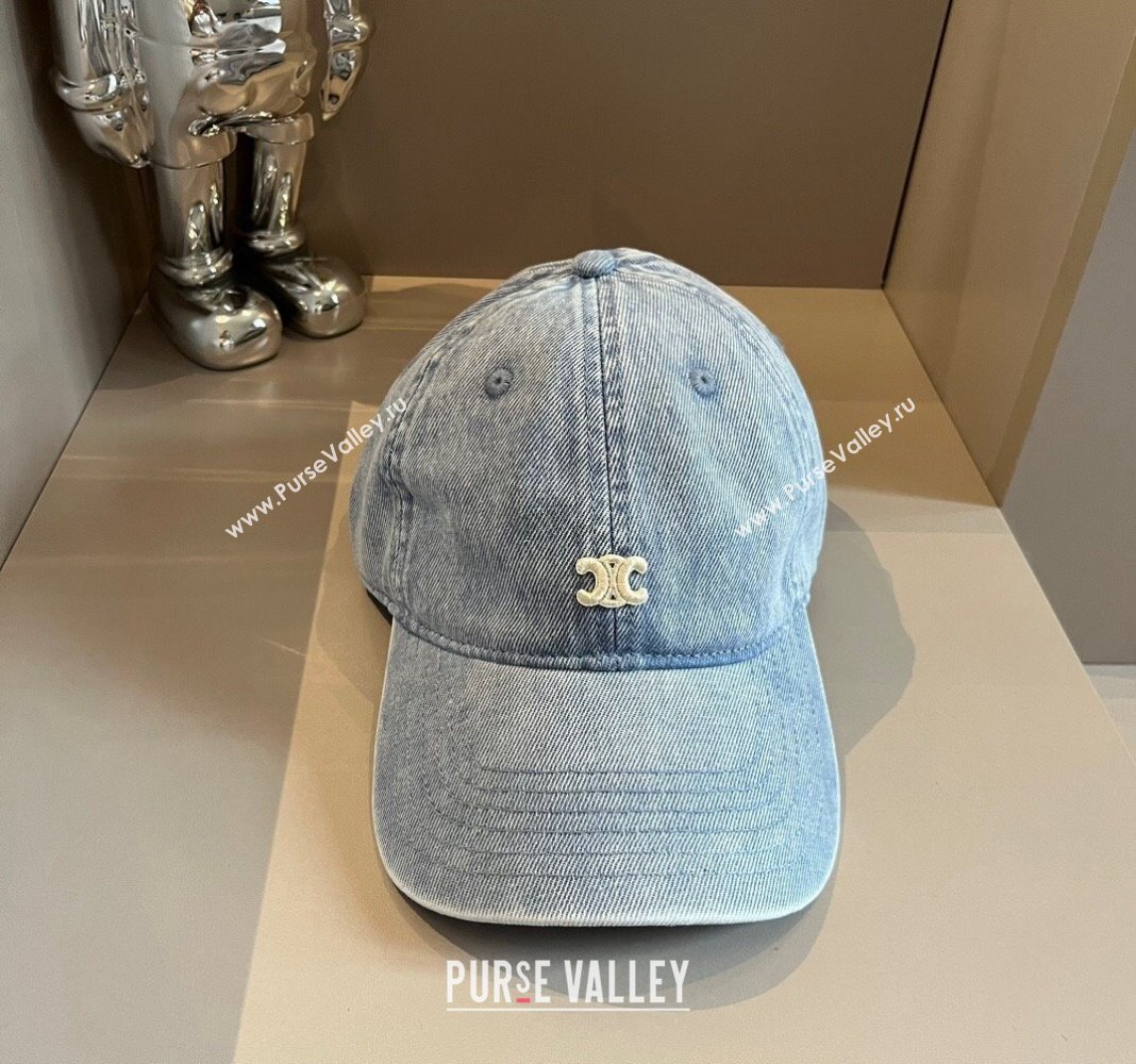 Celine Denim Baseball hat Blue 2024 051302 (XMN-240514106)