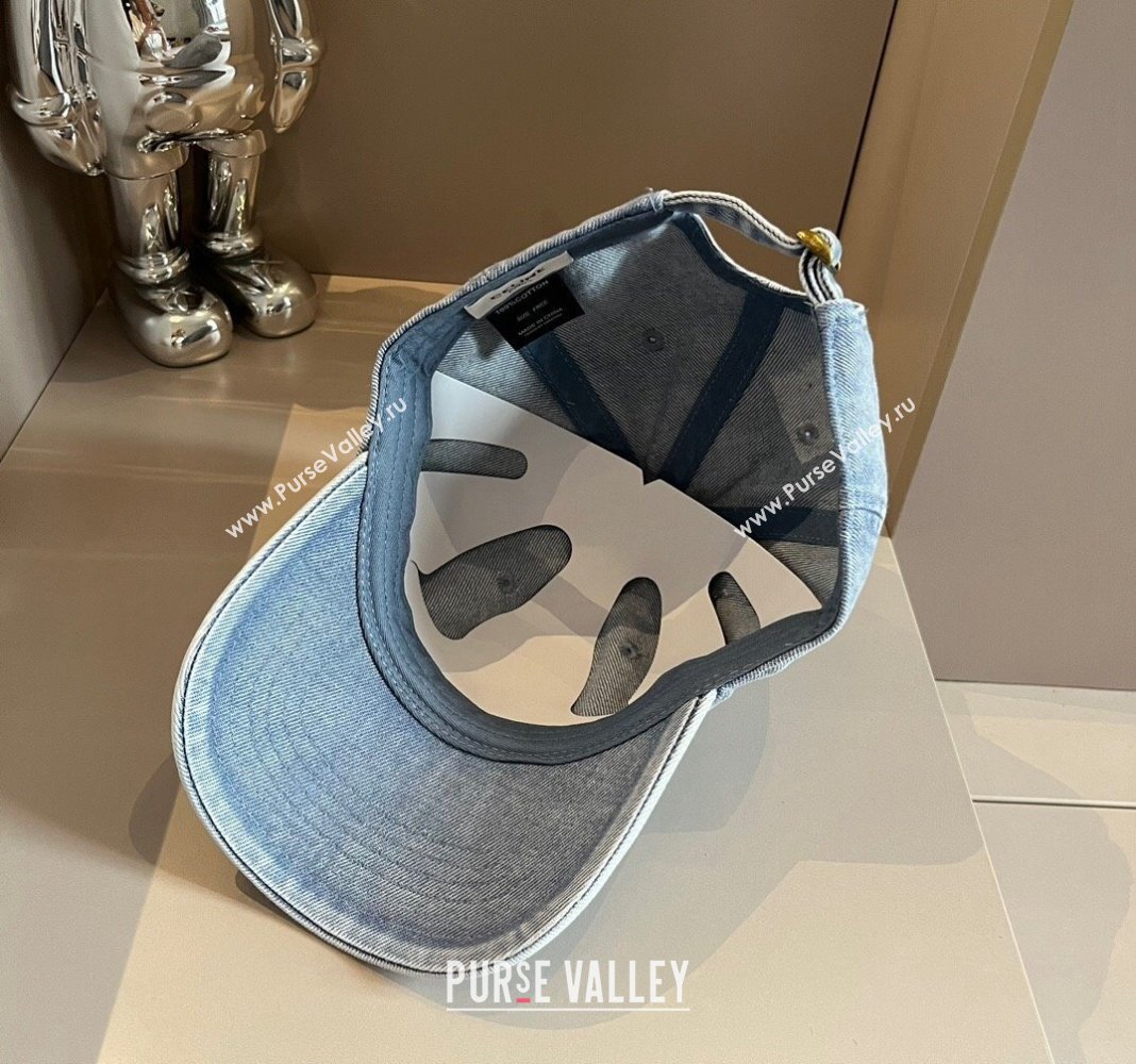 Celine Denim Baseball hat Blue 2024 051302 (XMN-240514106)