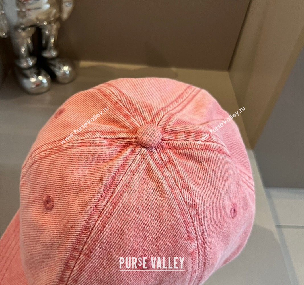 Celine Denim Baseball hat Pink 2024 051302 (XMN-240514107)