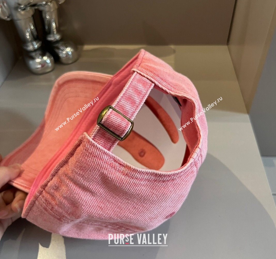 Celine Denim Baseball hat Pink 2024 051302 (XMN-240514107)