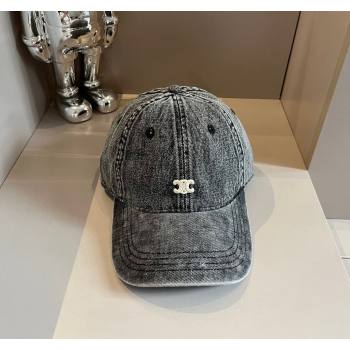 Celine Denim Baseball hat Black 2024 051302 (XMN-240514108)