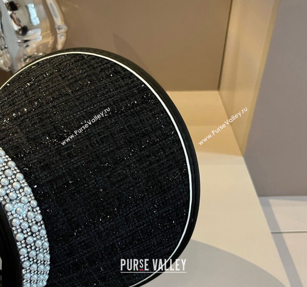 Chanel Visor hat with pearls Black 2024 0514 (XMN-240514110)