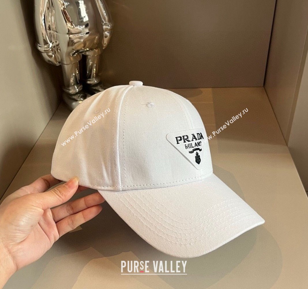 Prada Canvas Baseball hat White 2024 0514 (XMN-240514115)