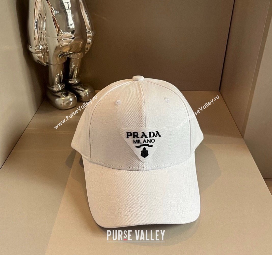 Prada Canvas Baseball hat White 2024 0514 (XMN-240514115)