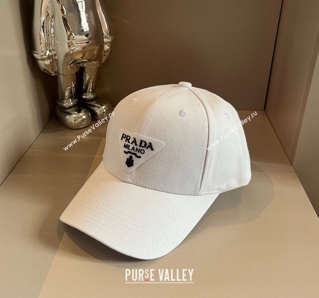 Prada Canvas Baseball hat White 2024 0514 (XMN-240514115)