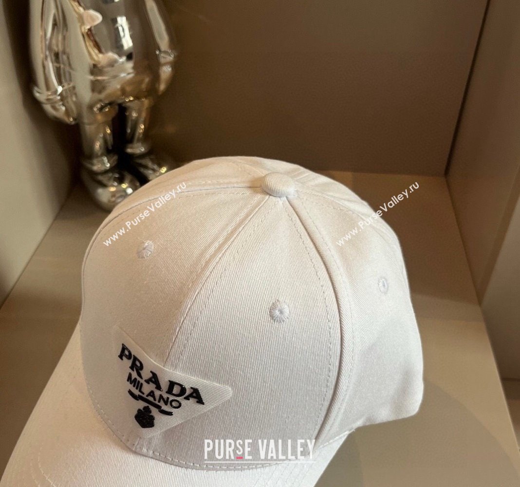 Prada Canvas Baseball hat White 2024 0514 (XMN-240514115)