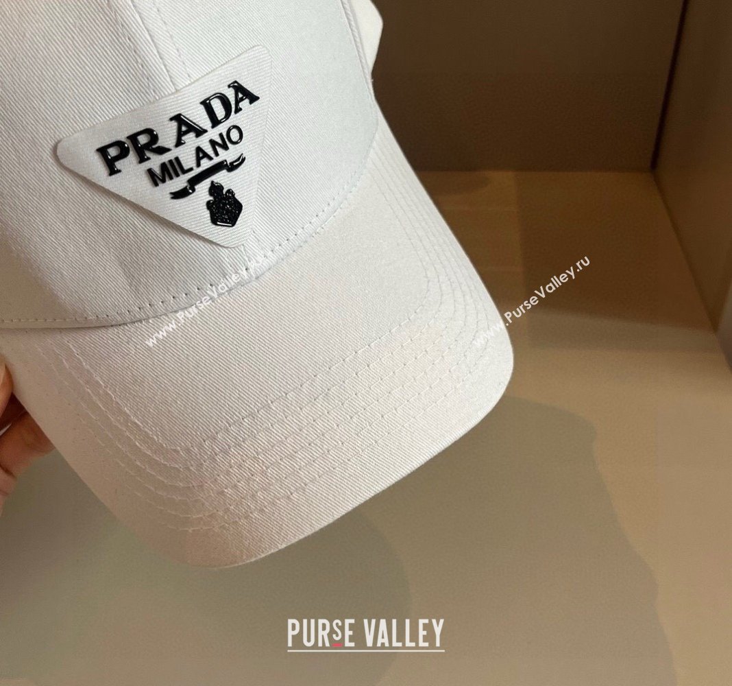 Prada Canvas Baseball hat White 2024 0514 (XMN-240514115)