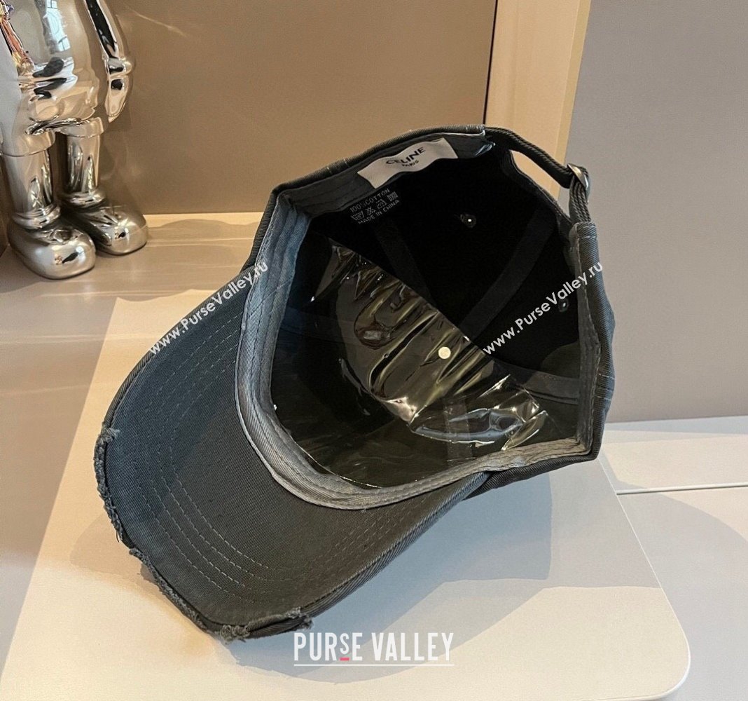Celine Canvas Baseball hat Grey 2024 0514 (XMN-240514117)