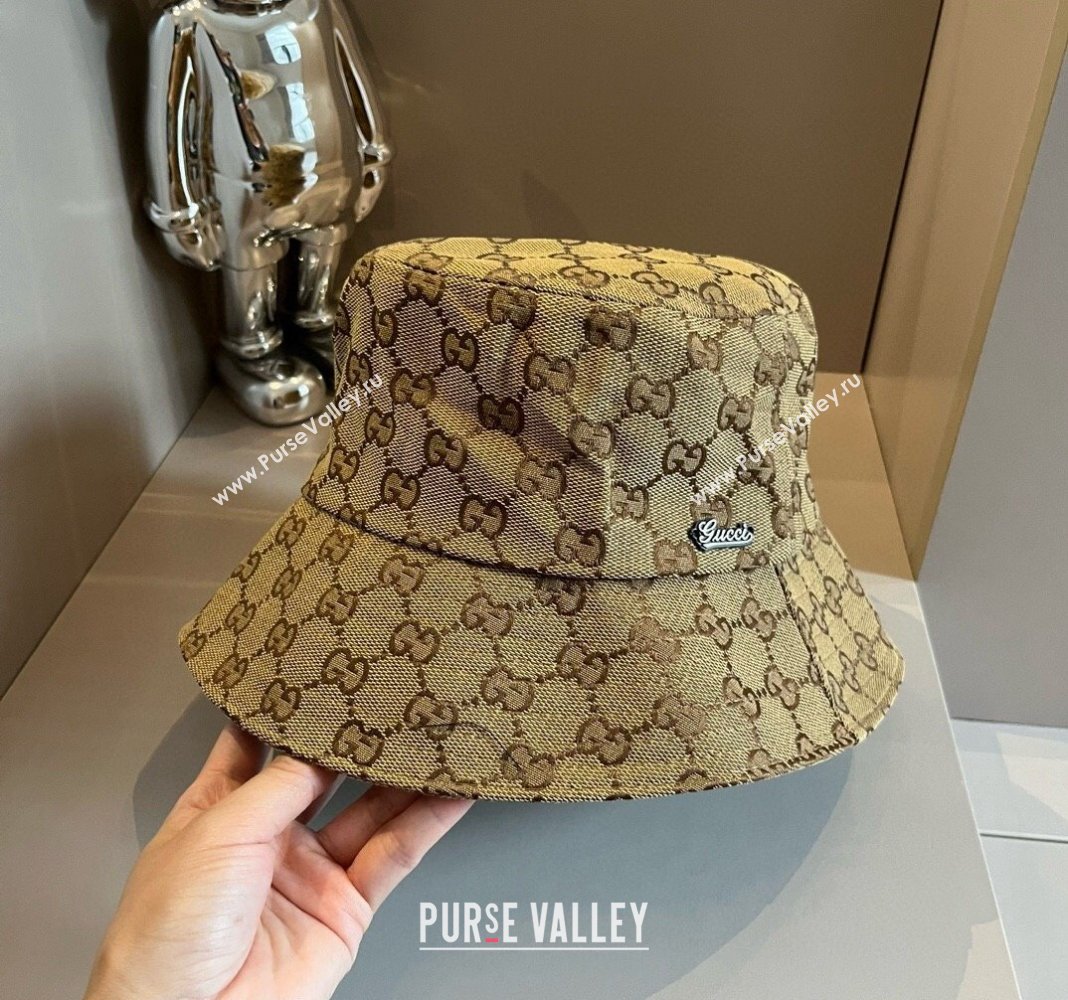 Gucci GG Canvas Bucket hat Apricot 2024 061907 (XMN-240619038)