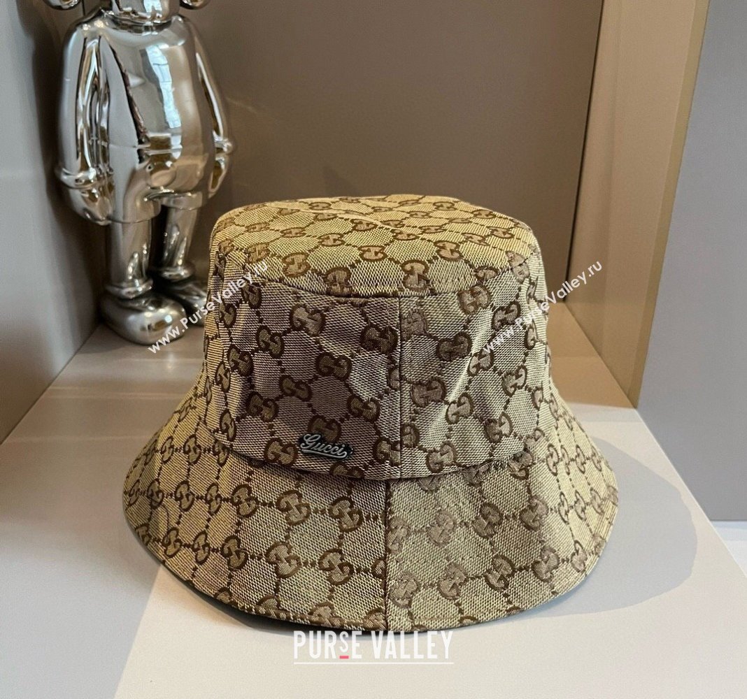 Gucci GG Canvas Bucket hat Apricot 2024 061907 (XMN-240619038)