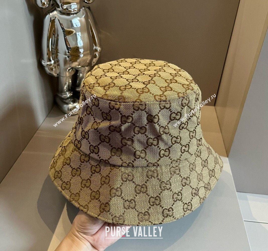 Gucci GG Canvas Bucket hat Apricot 2024 061907 (XMN-240619038)