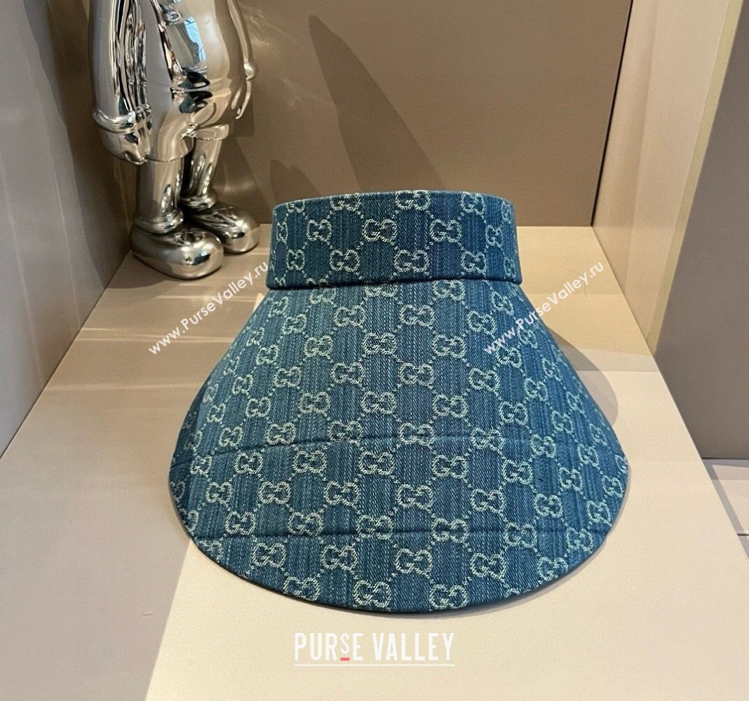 Gucci GG Canvas Visor hat Blue 2024 061911 (XMN-240619042)