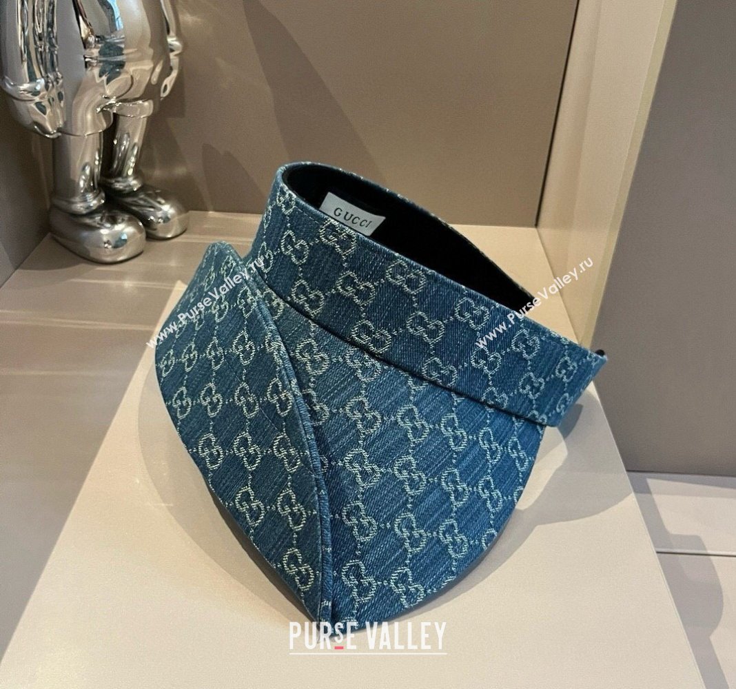 Gucci GG Canvas Visor hat Blue 2024 061911 (XMN-240619042)