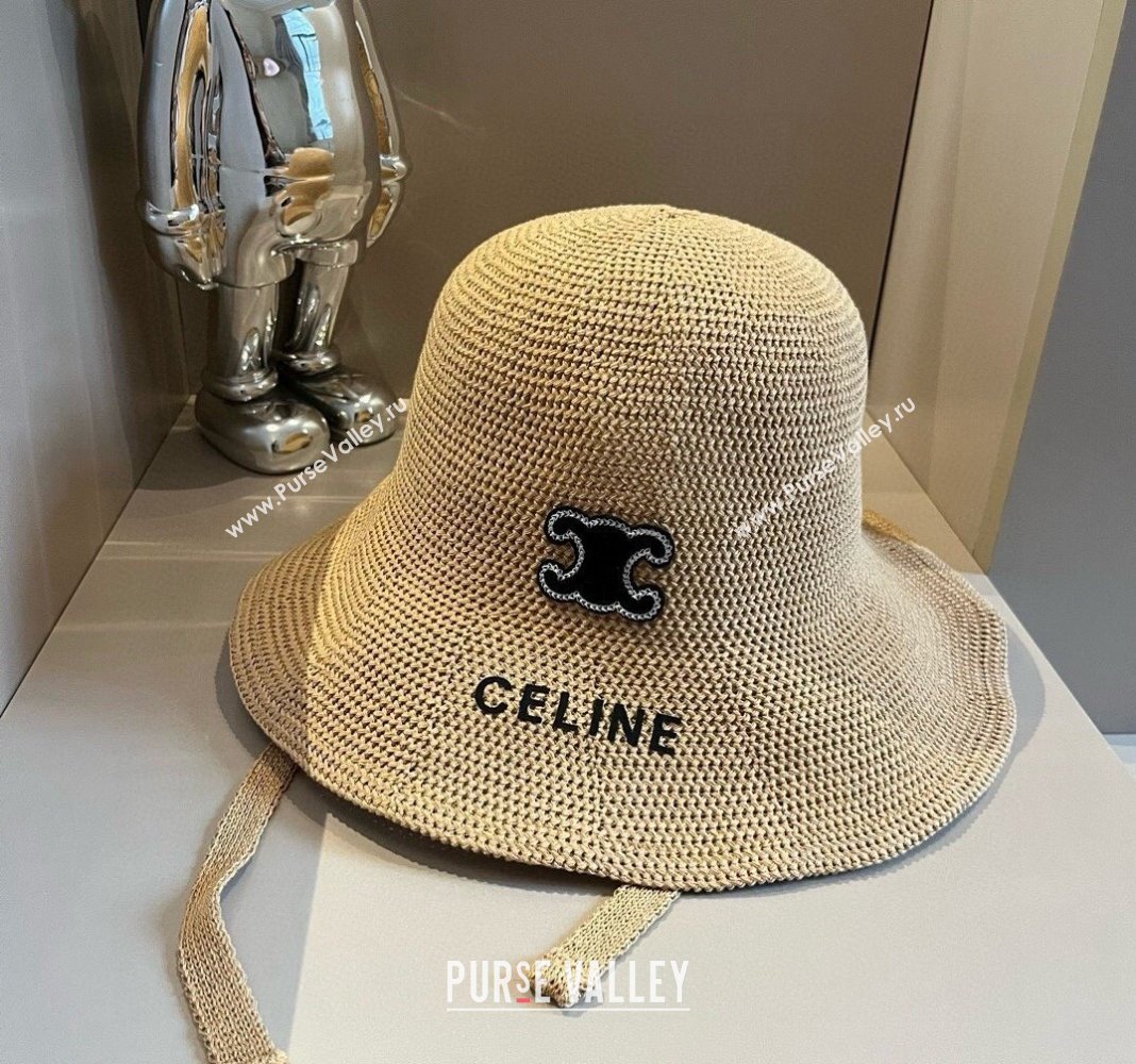 Celine Knit Bucket hat Khaki 2024 061902 (XMN-240619029)