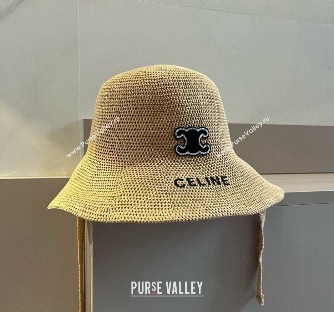 Celine Knit Bucket hat Khaki 2024 061902 (XMN-240619029)