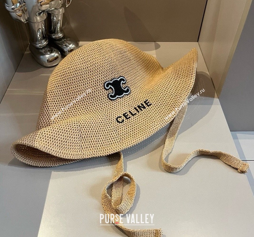 Celine Knit Bucket hat Khaki 2024 061902 (XMN-240619029)