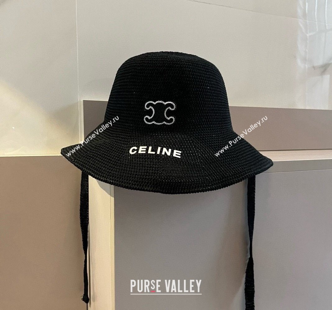 Celine Knit Bucket hat Black 2024 061902 (XMN-240619030)