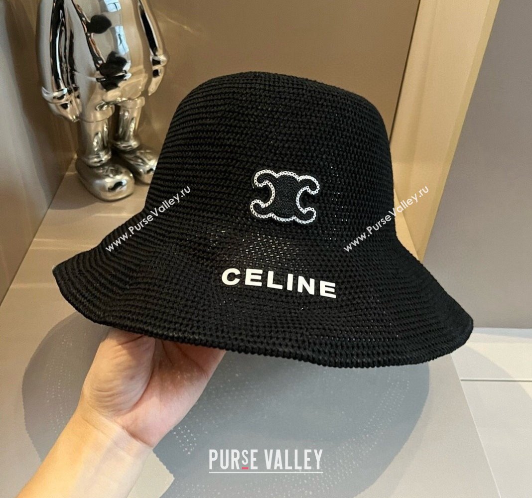 Celine Knit Bucket hat Black 2024 061902 (XMN-240619030)