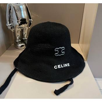 Celine Knit Bucket hat Black 2024 061902 (XMN-240619030)