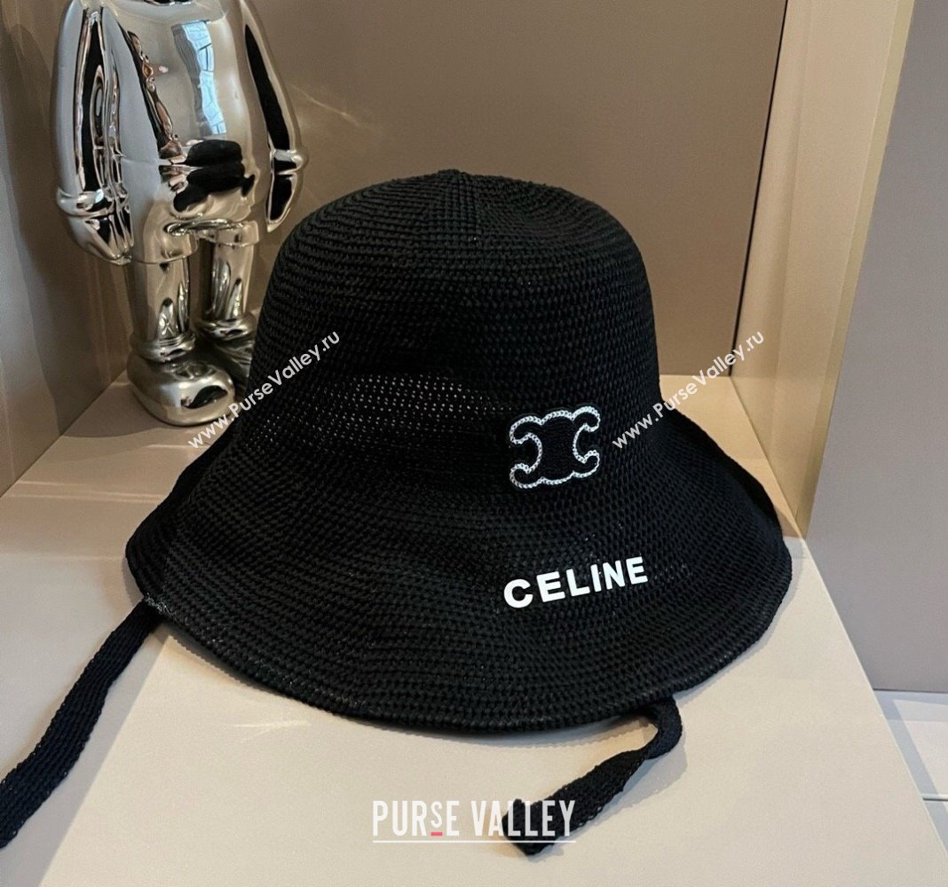 Celine Knit Bucket hat Black 2024 061902 (XMN-240619030)