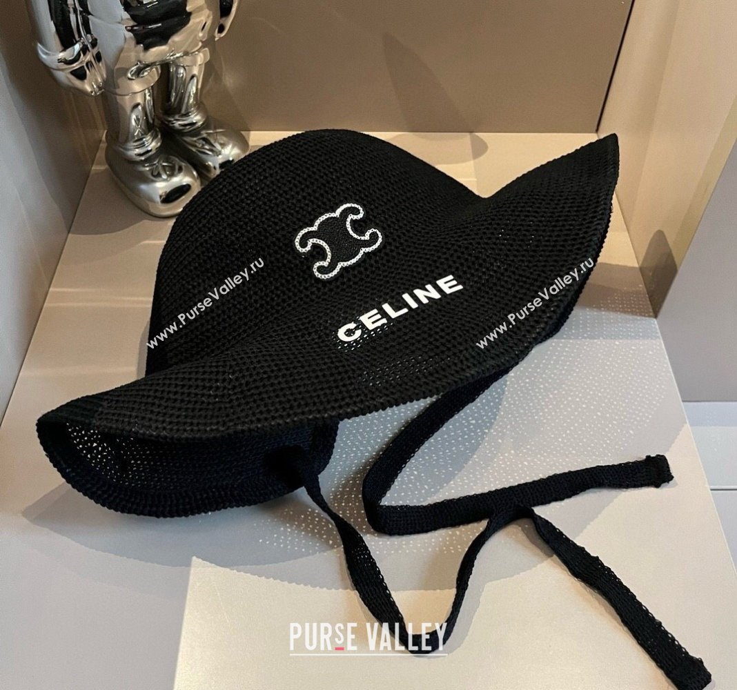 Celine Knit Bucket hat Black 2024 061902 (XMN-240619030)