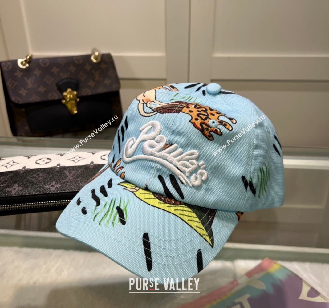 Loewe Printed Baseball Hat Light Blue 2024 0619 (MAO-240619060)