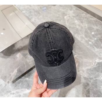 Celine Denim Baseball Hat Black 2024 071001 (MAO-240710127)