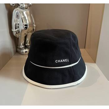 Chanel Fabric Bucket hat Black 2024 073001 (XMN-240730046)