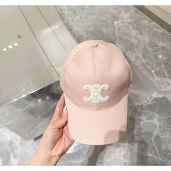 Celine Baseball Hat with Logo Light Pink 2024 073002 (MAO-240730073)