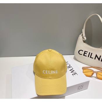 Celine Baseball Hat with CELINE Yellow 2024 073002 (MAO-240730080)