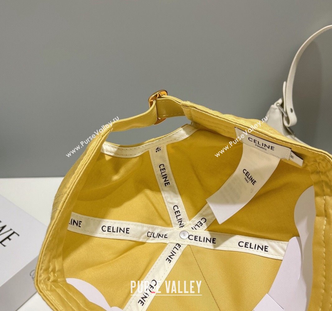 Celine Baseball Hat with CELINE Yellow 2024 073002 (MAO-240730080)