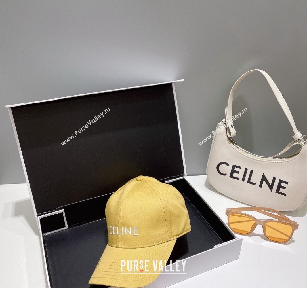 Celine Baseball Hat with CELINE Yellow 2024 073002 (MAO-240730080)