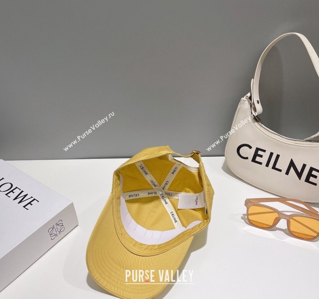 Celine Baseball Hat with CELINE Yellow 2024 073002 (MAO-240730080)