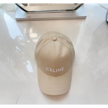 Celine Baseball Hat with CELINE Light Beige 2024 073002 (MAO-240730084)