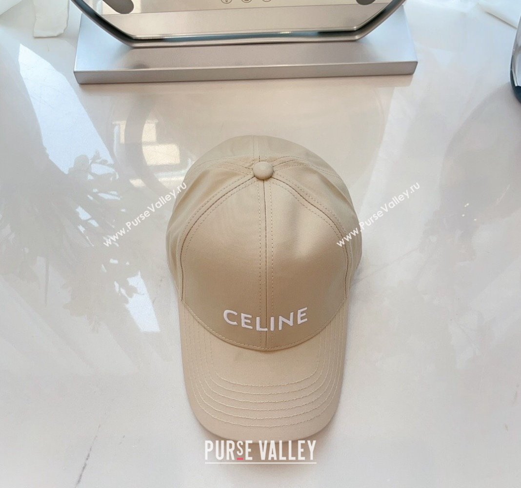 Celine Baseball Hat with CELINE Light Beige 2024 073002 (MAO-240730084)