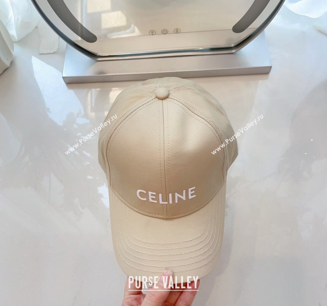 Celine Baseball Hat with CELINE Light Beige 2024 073002 (MAO-240730084)