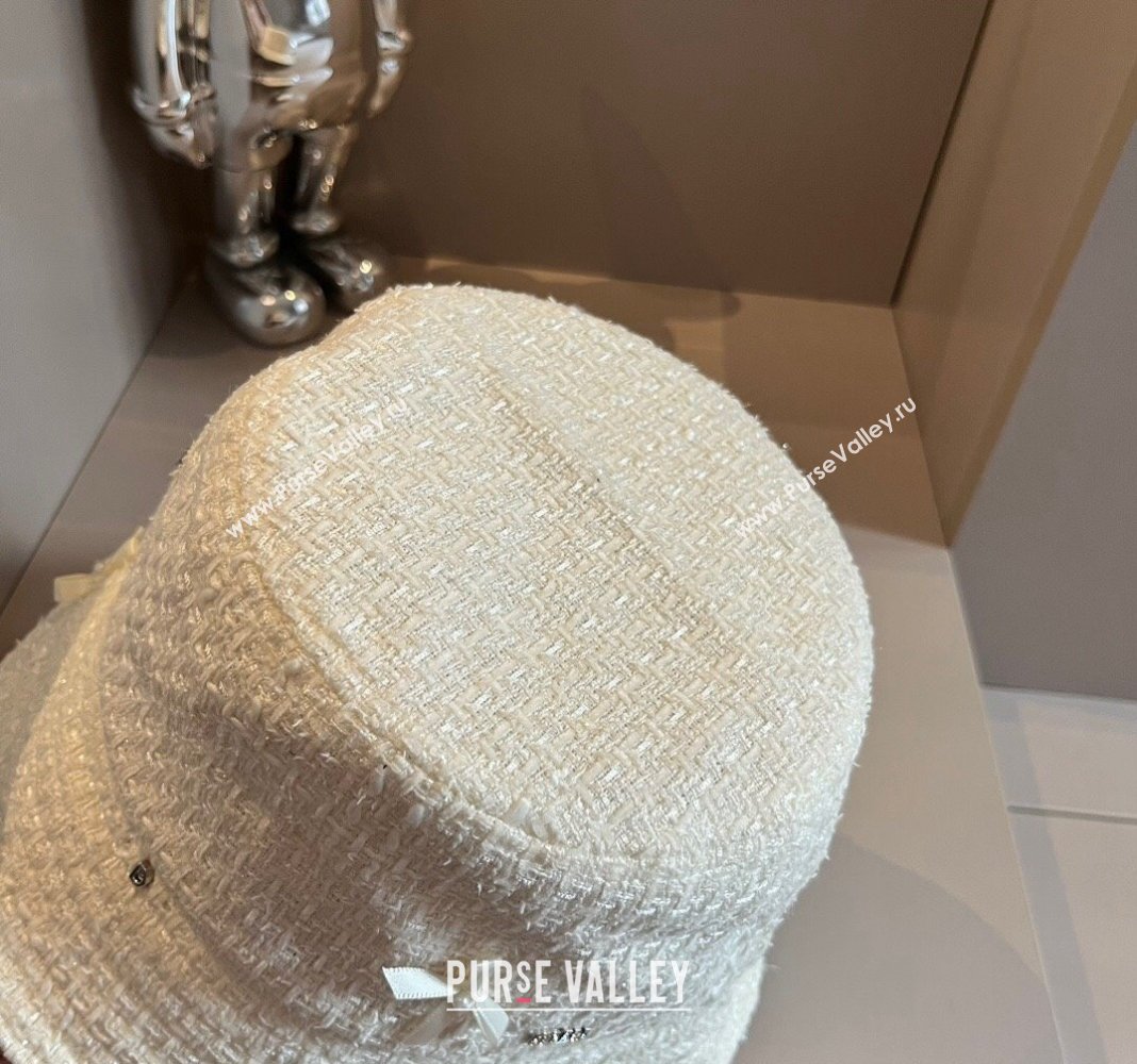 Miu Miu Tweed Bucket hat White 2024 073001 (XMN-240730041)