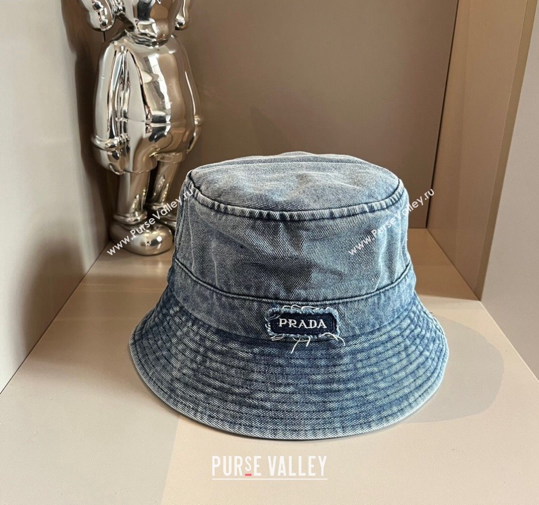 Prada Denim Bucket hat 2024 073001 (XMN-240730042)